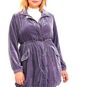 Torrid Velvet Anorak jacket